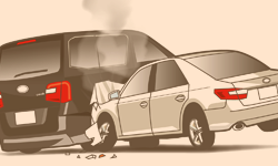 交通事故のイラスト